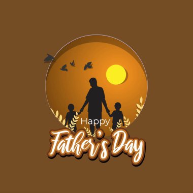 Mutlu Babalar Günü için vektör illüstrasyonu