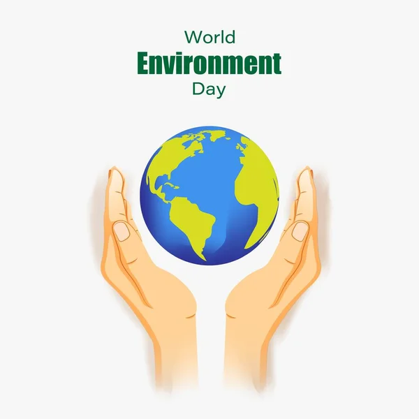 Illustration Vectorielle Pour Journée Mondiale Environnement Juin — Image vectorielle