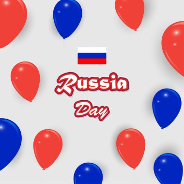 Mutlu Rusya gün-12 Haziran için vektör illüstrasyon, aynı zamanda mutlu bağımsızlık günü olarak bilir.