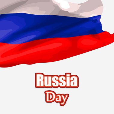 Mutlu Rusya gün-12 Haziran için vektör illüstrasyon, aynı zamanda mutlu bağımsızlık günü olarak bilir.