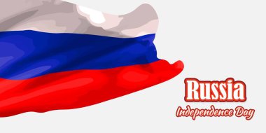Mutlu Rusya gün-12 Haziran için vektör illüstrasyon, aynı zamanda mutlu bağımsızlık günü olarak bilir.