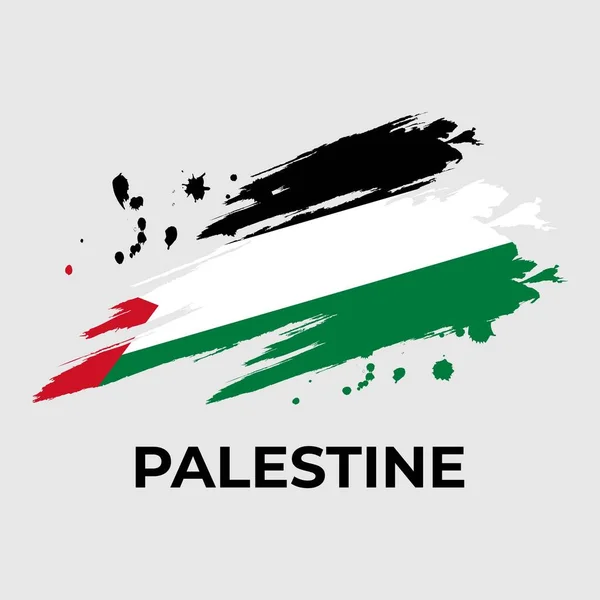 Vector Illustration Palestine Free Palestine — Stock Vector