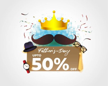 Mutlu Babalar Satış Günü için vektör çizimi