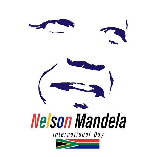 Uluslararası Nelson Mandela Günü için Vektör illüstrasyonu