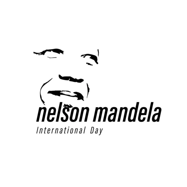 Uluslararası Nelson Mandela Günü için Vektör illüstrasyonu