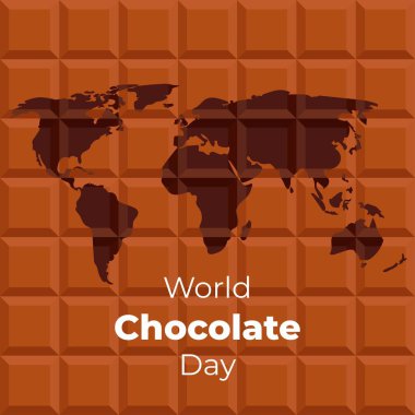 vector illustration for world chocolate day. clipart