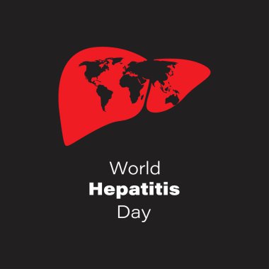 Hepatit Günü için vektör illüstrasyonu