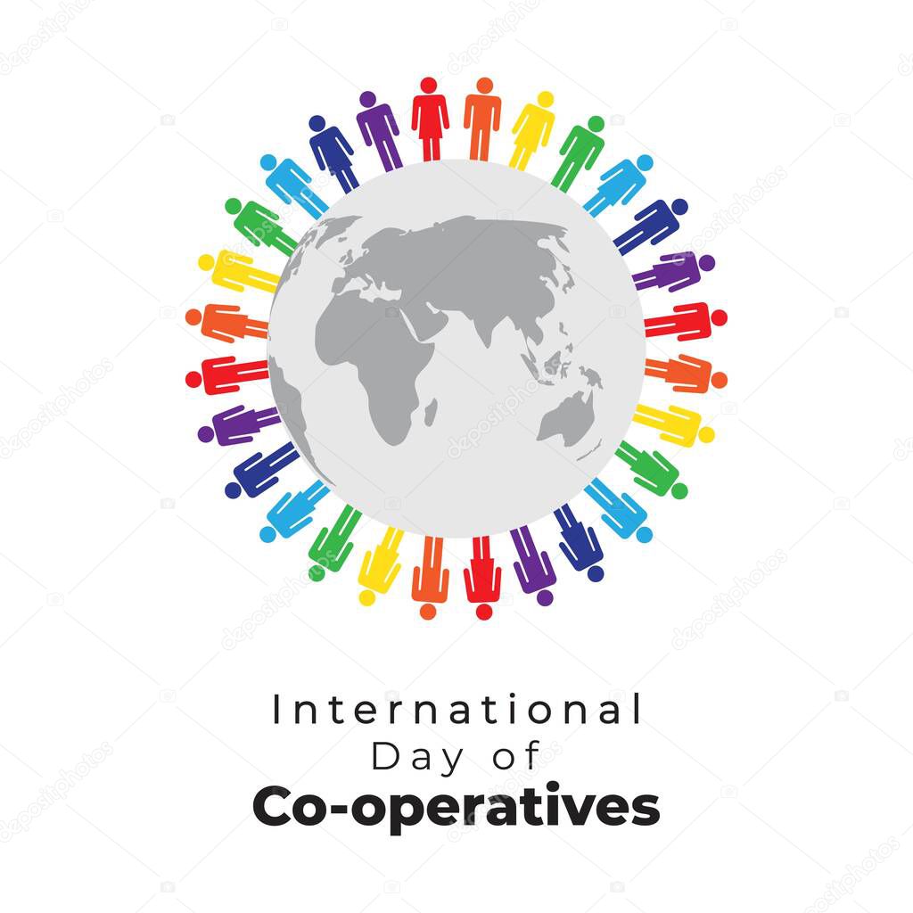 vector illustration for international co-operative day