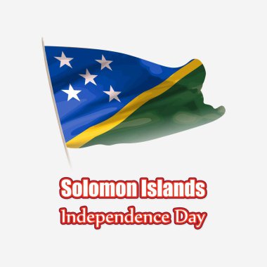 Solomon 'un bağımsızlık günü için vektör illüstrasyonu