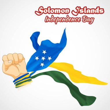 Solomon 'un bağımsızlık günü için vektör illüstrasyonu