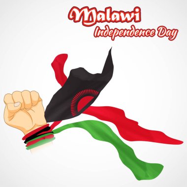 Malawi bağımsızlık günü için vektör illüstrasyonu
