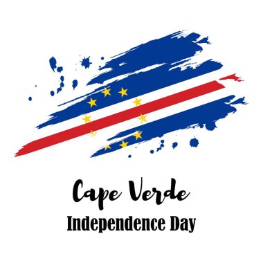 Cape-verde bağımsızlık günü için vektör illüstrasyonu