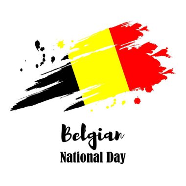 vector illustration for Belgian independence day clipart