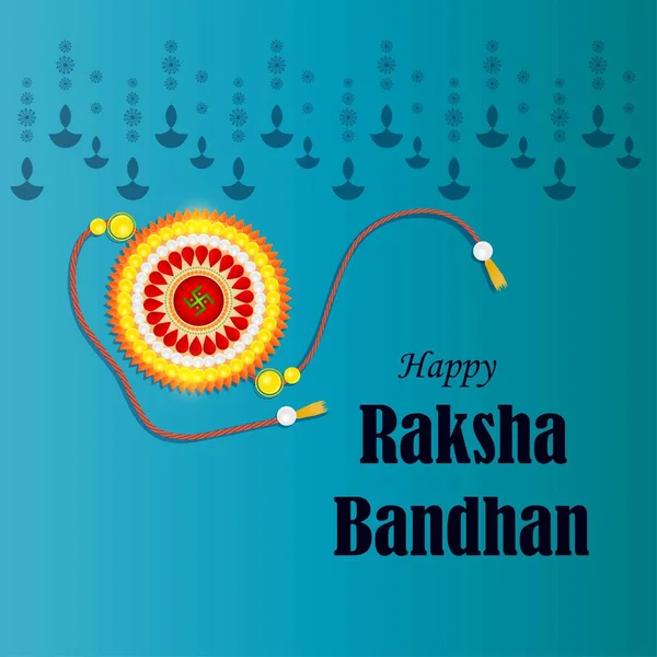 Vector Ilustración Para Festival Indio Raksha Bandhan Significa Raksha Bandhan — Vector de stock