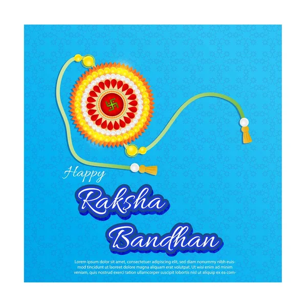 Vector Ilustración Para Festival Indio Raksha Bandhan Significa Raksha Bandhan — Vector de stock