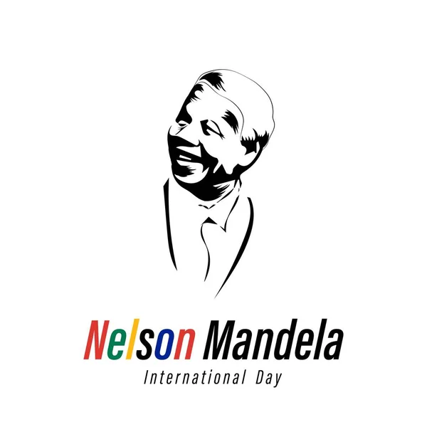 Uluslararası Nelson Mandela Günü için Vektör illüstrasyonu