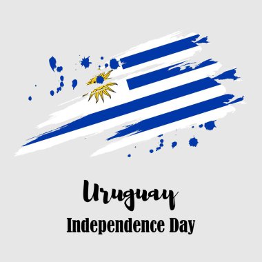 Uruguay bağımsızlık günü için vektör illüstrasyonu