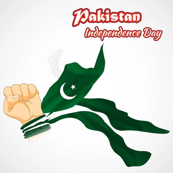 Εικονογράφηση Φορέα Για Την Ημέρα Ανεξαρτησίας Του Πακιστάν — Διανυσματικό Αρχείο
