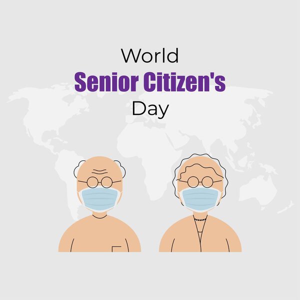 vector illustration for world senior citizens day