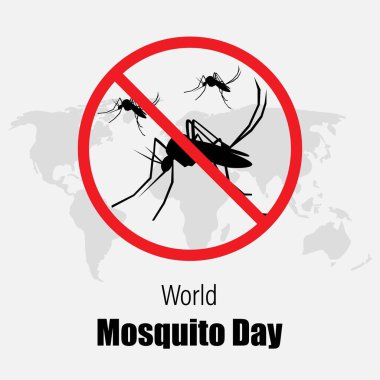 Dünya sivrisinek gündüz-vektör çizimi