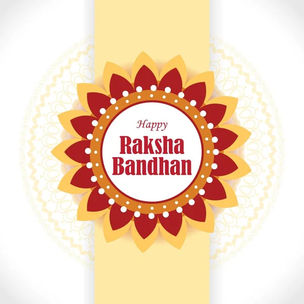 Ilustración Vectorial Para Festival Indio Raksha Bandhan Significa Hilo Del — Vector de stock