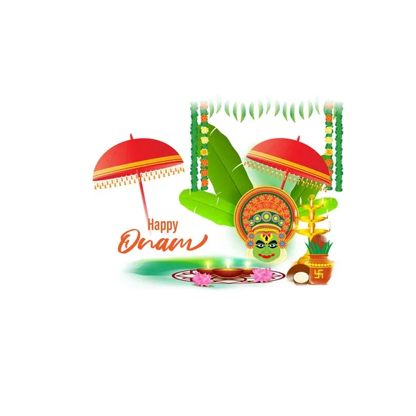 Illustration Vecteur Bannière Offre Salut Pour Festival Indien Onam Signifie — Image vectorielle