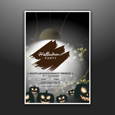 vector illustration for Halloween party card