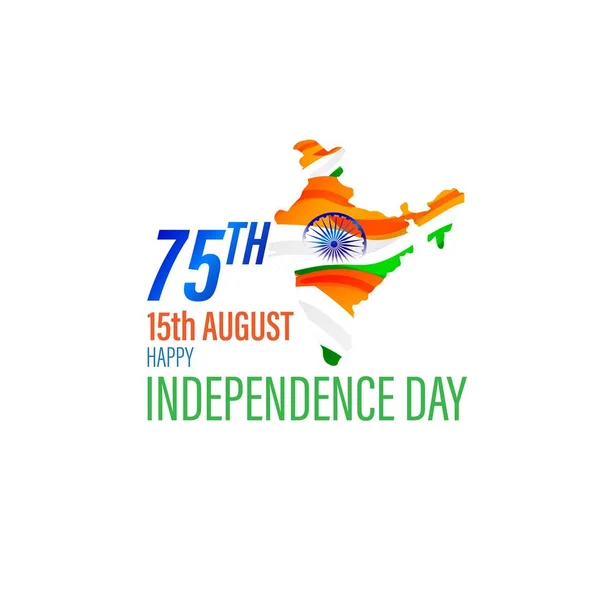 インド独立記念日のベクトルイラスト 8月15日 — ストックベクタ