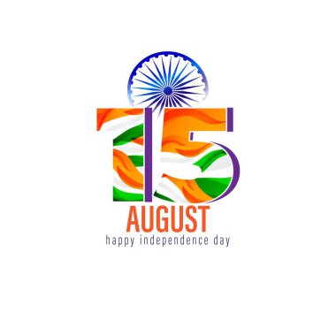 vector illustration for Indian independence day -15th august