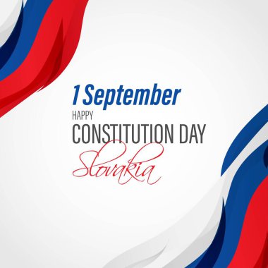 vector illustration for Slovakia  constitution day - 1 September clipart
