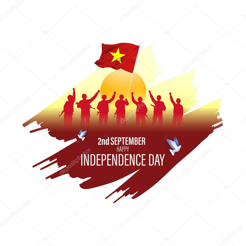 vector illustration for Vietnam  independence day - 2 September