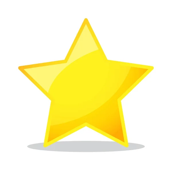 Κίτρινο Αστέρι Vector Logo — Διανυσματικό Αρχείο