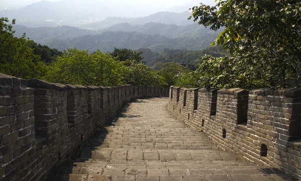 Stairs Going Down The Great Wall Of China — Stock Photo, Image