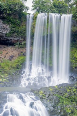 Dambri şelalesinin yüksekliği 57 ve genişliği 30 metredir. Ortalama su miktarı 2830 mm. Bu Bao Loc şehrinde güzel bir şelale, Lam Dong vilayeti, Vietnam. Süre: 21 Nisan 2021.