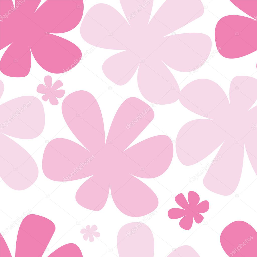 endless delicate pattern spring flowers apple cherry blossom.  pink flowers