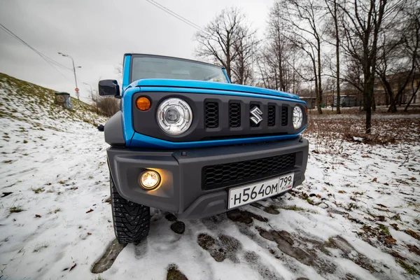 Moskova Rusya Ocak 2020 Yeni Mini Suv Suzuki Jimny Static — Stok fotoğraf