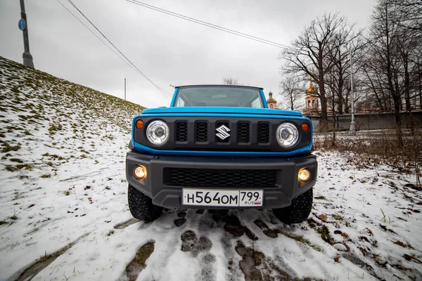 Moskova Rusya Ocak 2020 Yeni Suzuki Jimny Static Photos Mini — Stok fotoğraf