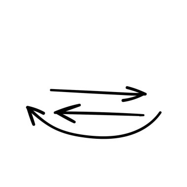 Oklar el çizimi ayarlandı. karalama el çizimi vektör illüstrasyonu