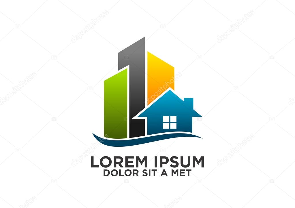 Home Building Architecture Real Estate Logo Vector Stock Vector Image