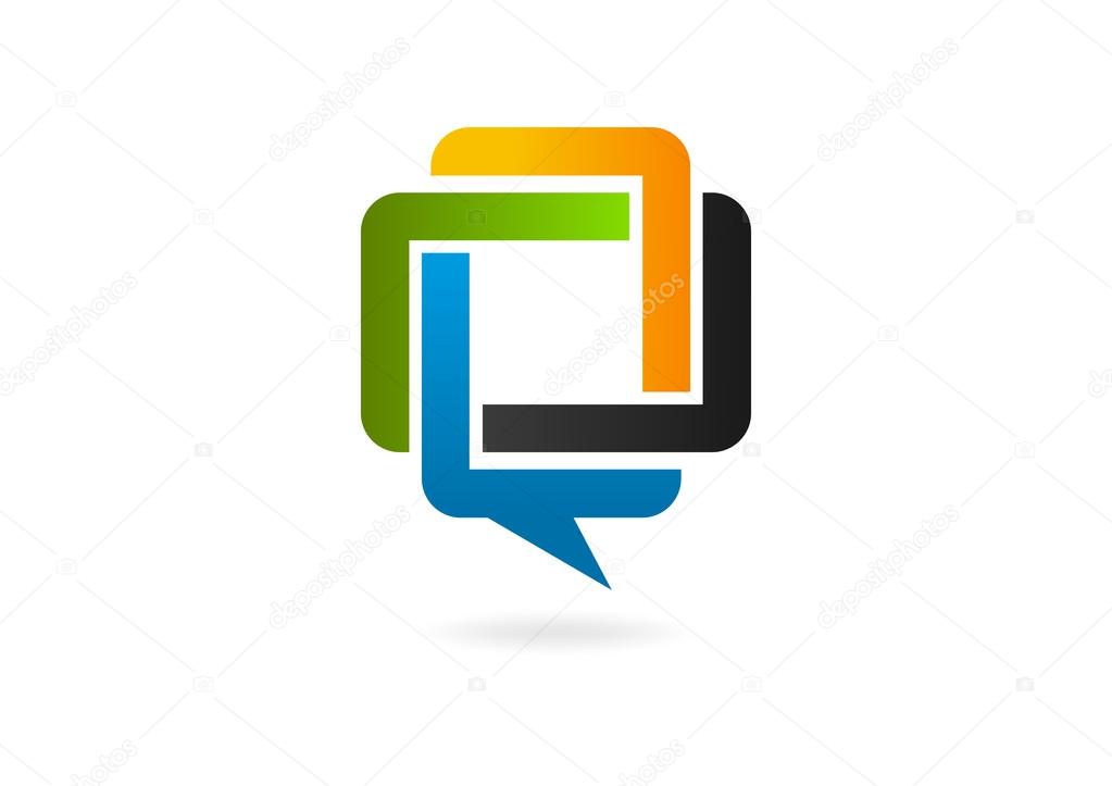 Speech bubble logo