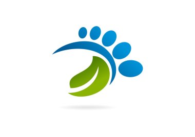 Podiatrist business logo clipart