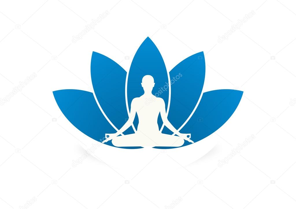 Yoga business logo symbol design vector