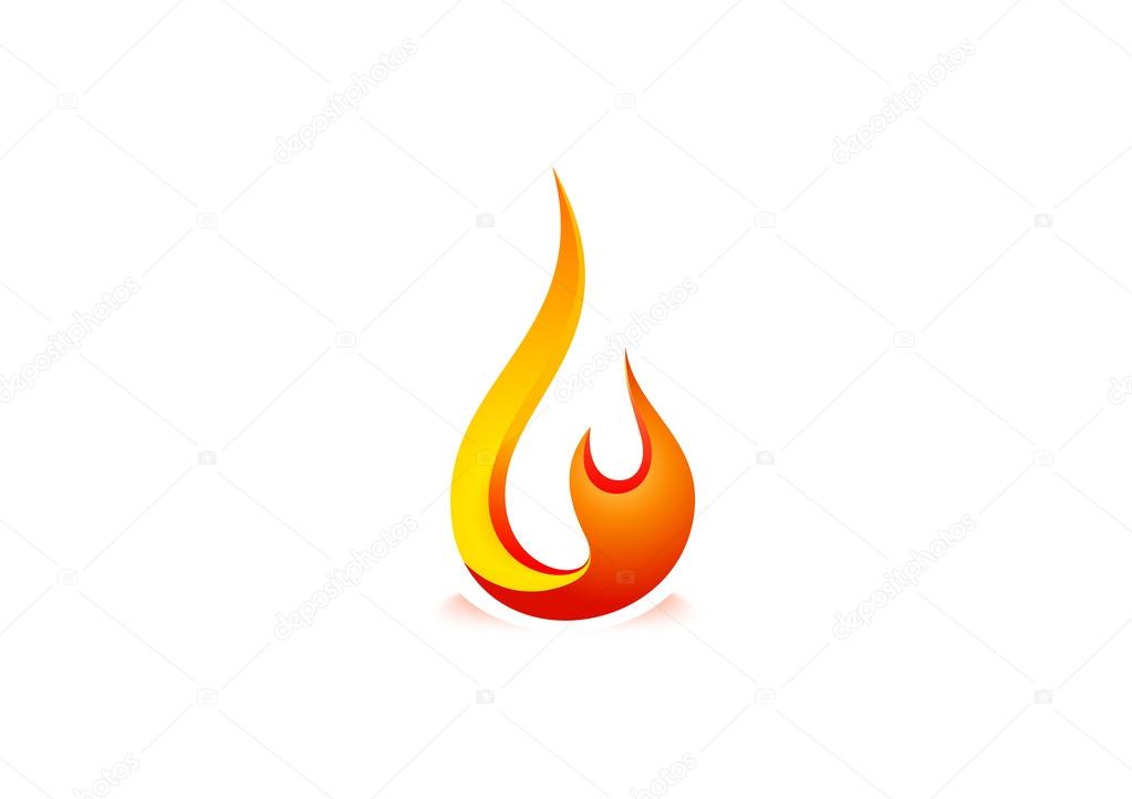 Fire logo design vector