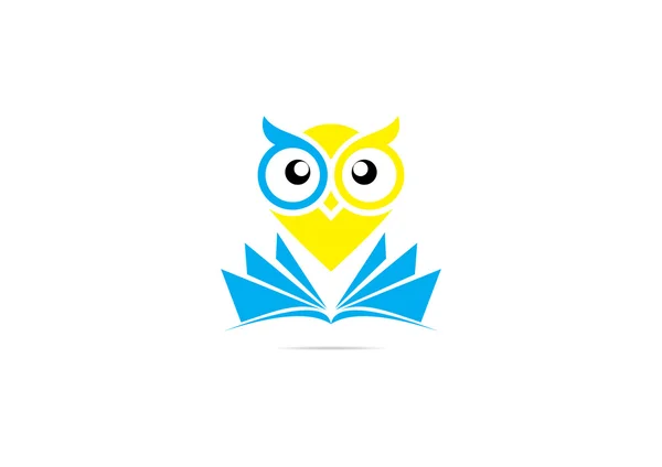 Baykuş vektör logo tasarımı — Stok Vektör