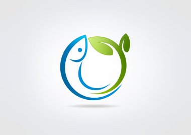 Картина, постер, плакат, фотообои "дизайн логотипа свежей рыбы
", артикул 61667615