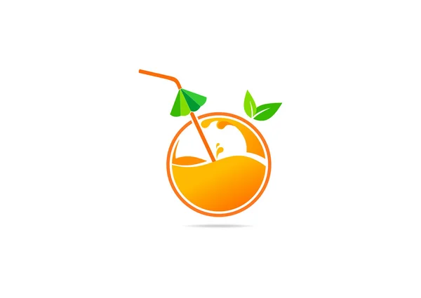 Meyve suyu logosu — Stok Vektör