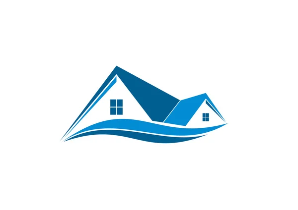 Logotipo imobiliário — Vetor de Stock