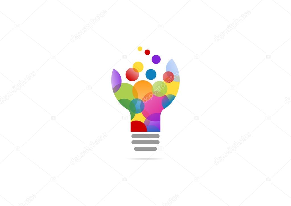 Solution Idea bulb logo