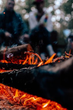 Ormanda şenlik ateşi