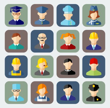 renkli insanlar işgal simge kümesi